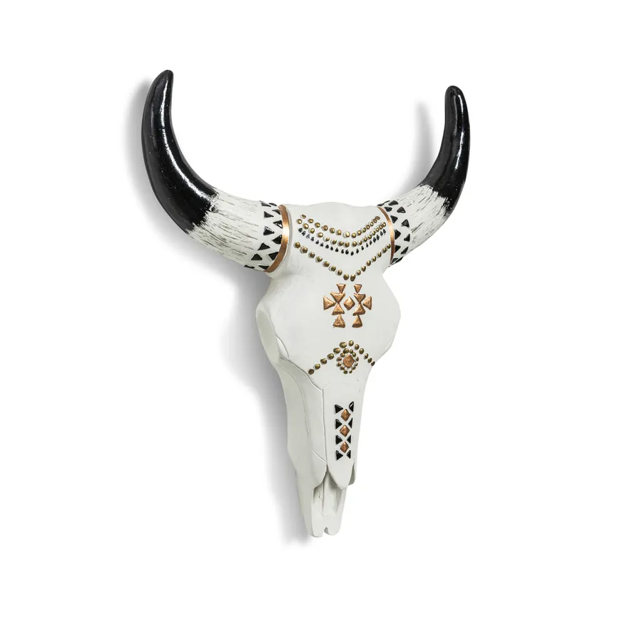 Wanddeko "Büffelschädel" detail