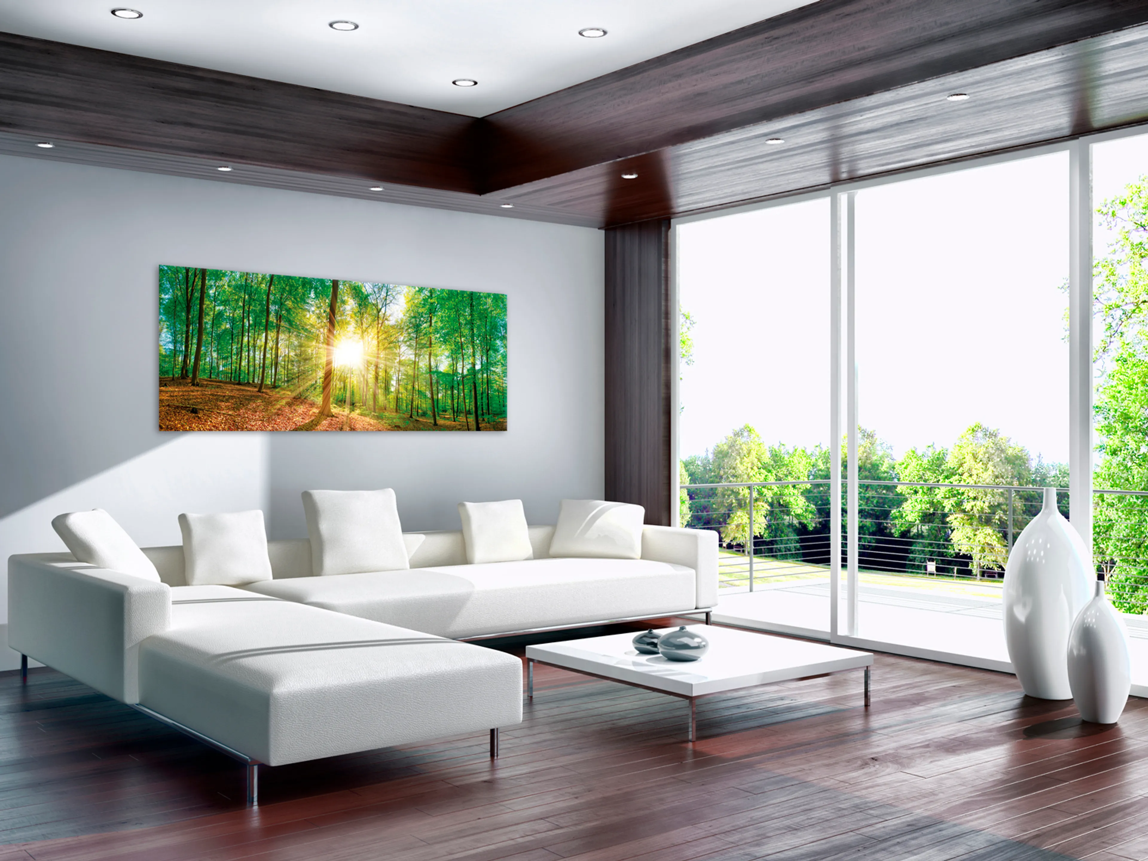 Wandbild 55 x 115 cm Green Emotions