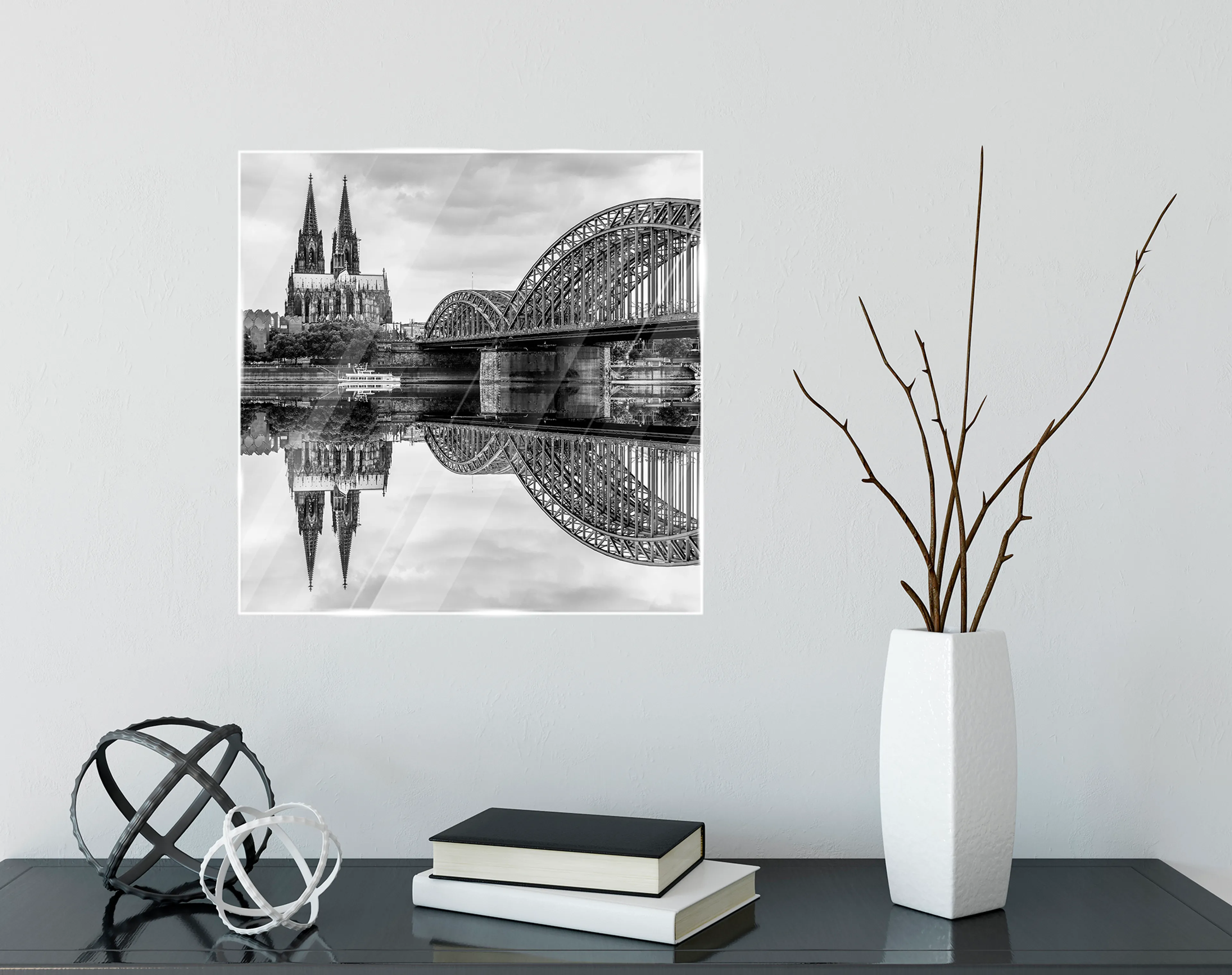 Glasbild 30 x 30 cm Cologne cathedral V
