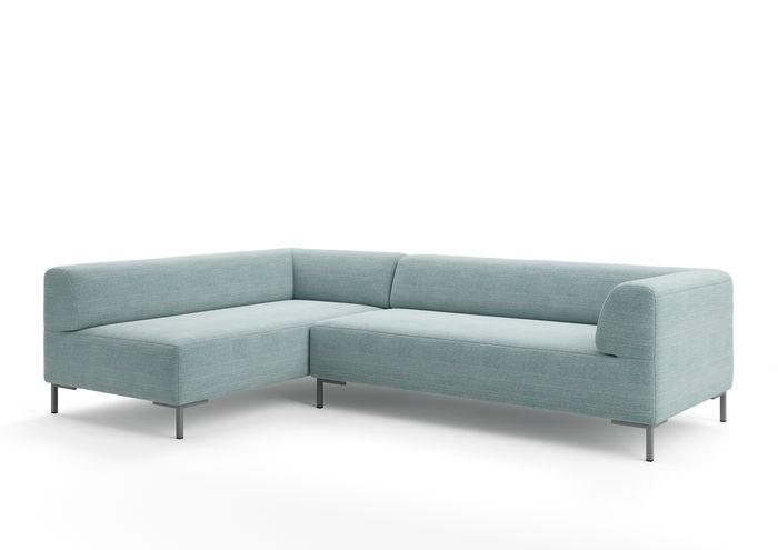 freistil Ecksofa Blau 185