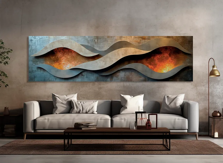 Wandbild "Copper Abstract III" milieu
