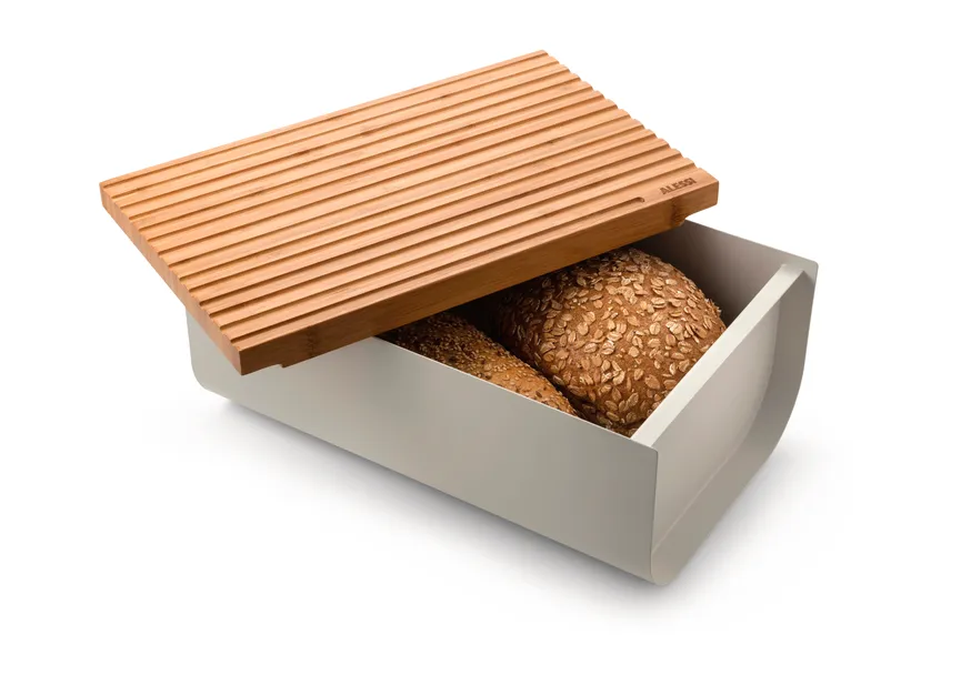 Brotkasten "Mattina" grau detail