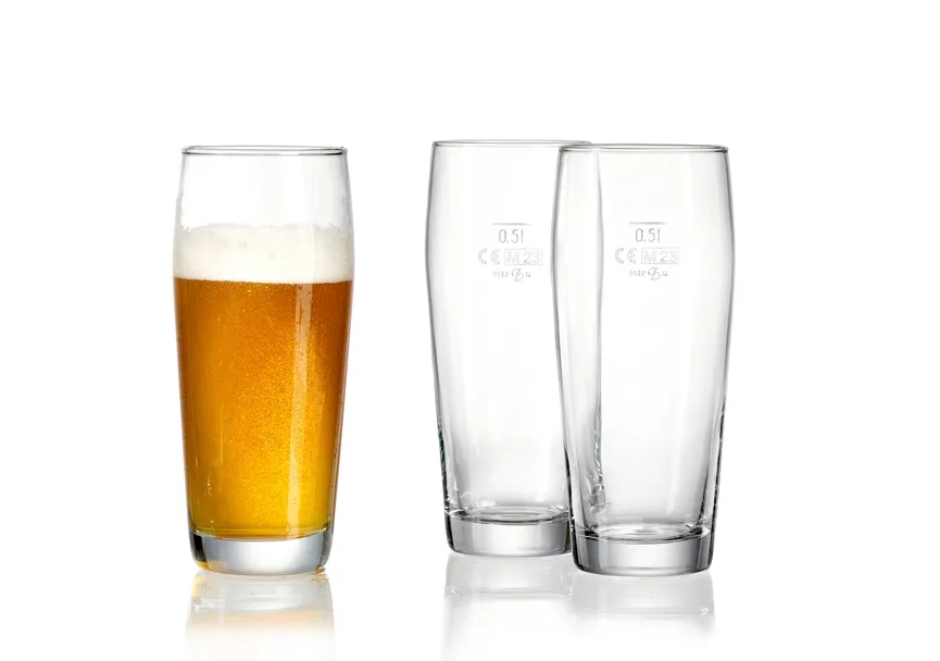 Bierglas "Willi" 650 ml klar milieu