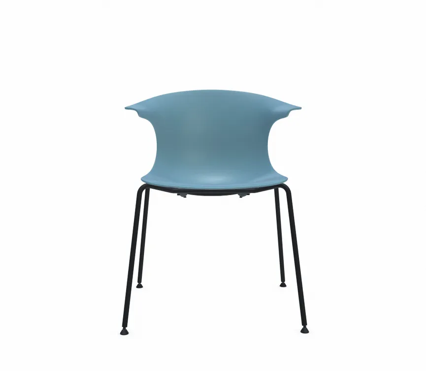 Stuhl 4 Legs black detail