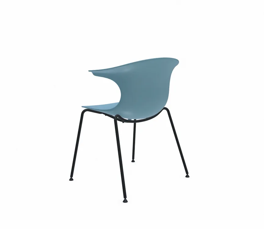 Stuhl 4 Legs black detail
