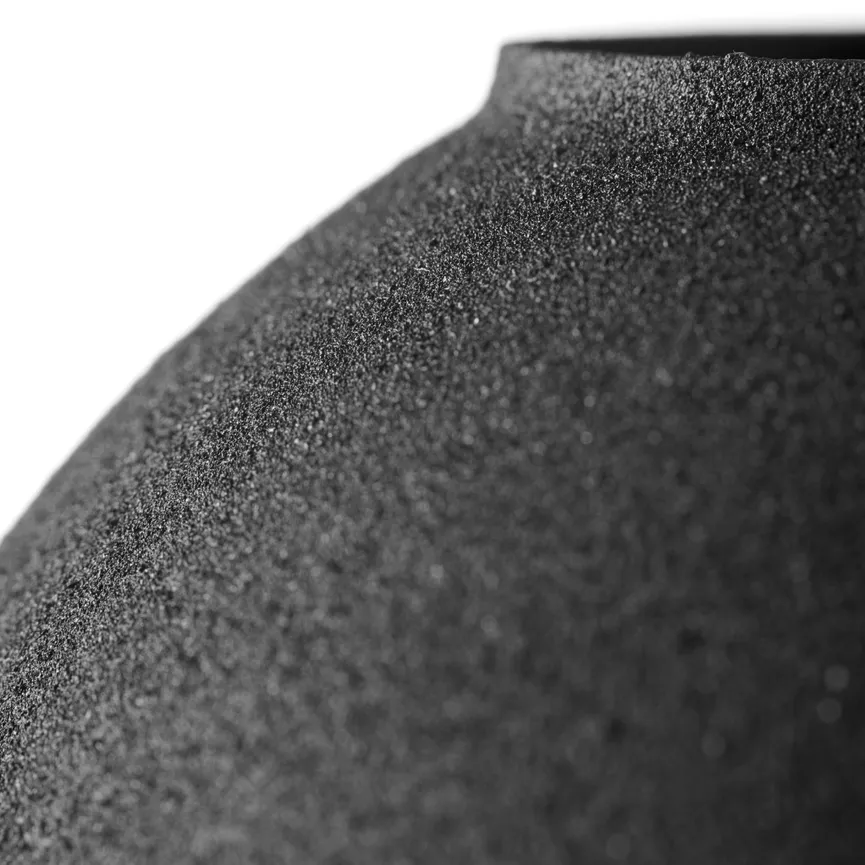 Vase "Casolare" S schwarz detail