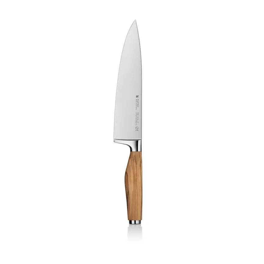 Kochmesser "Grand Wood" silber detail