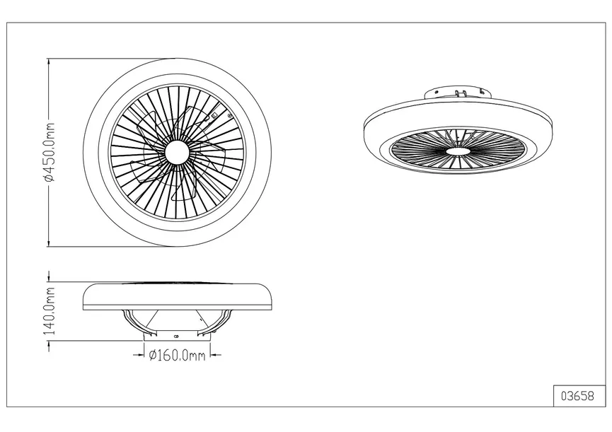 Deckenventilator "Ferrell" detail