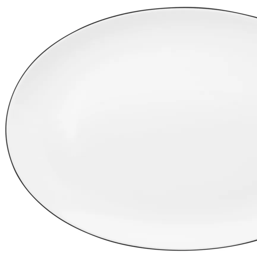 Servierplatte "Lido" schwarz detail