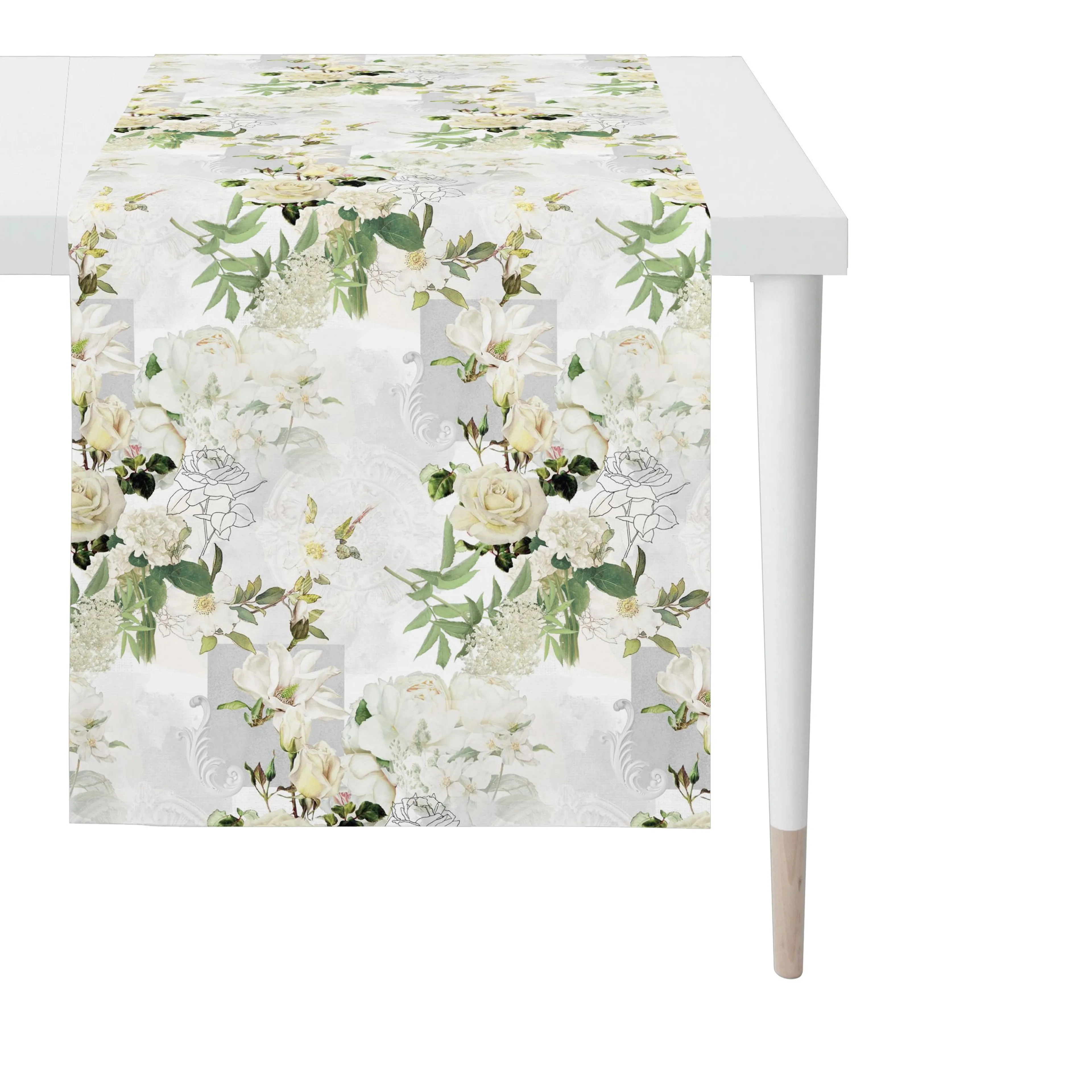 Tischläufer  Rosen 48 x 140 cm 