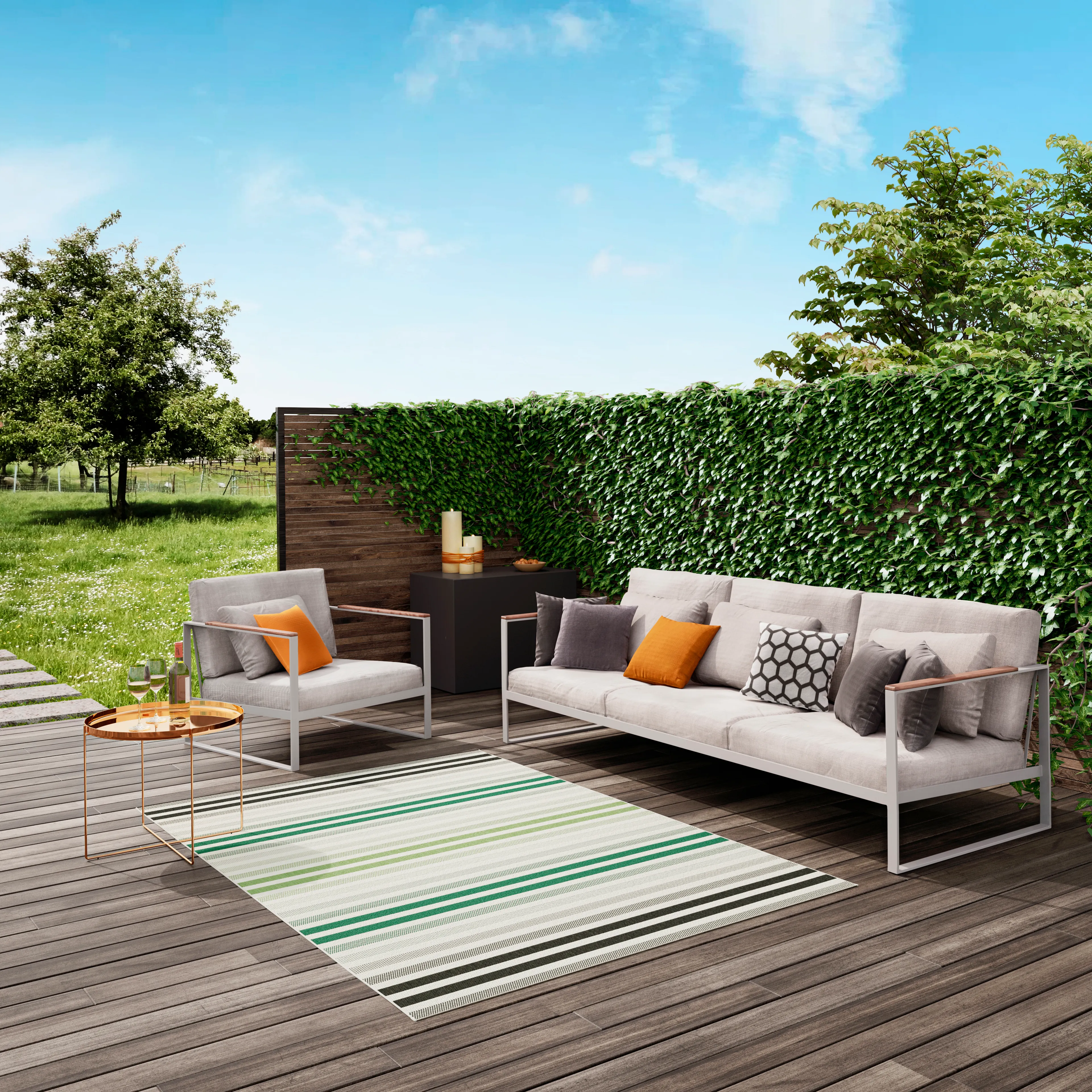 Outdoorteppich Silla 80 x 150 cm