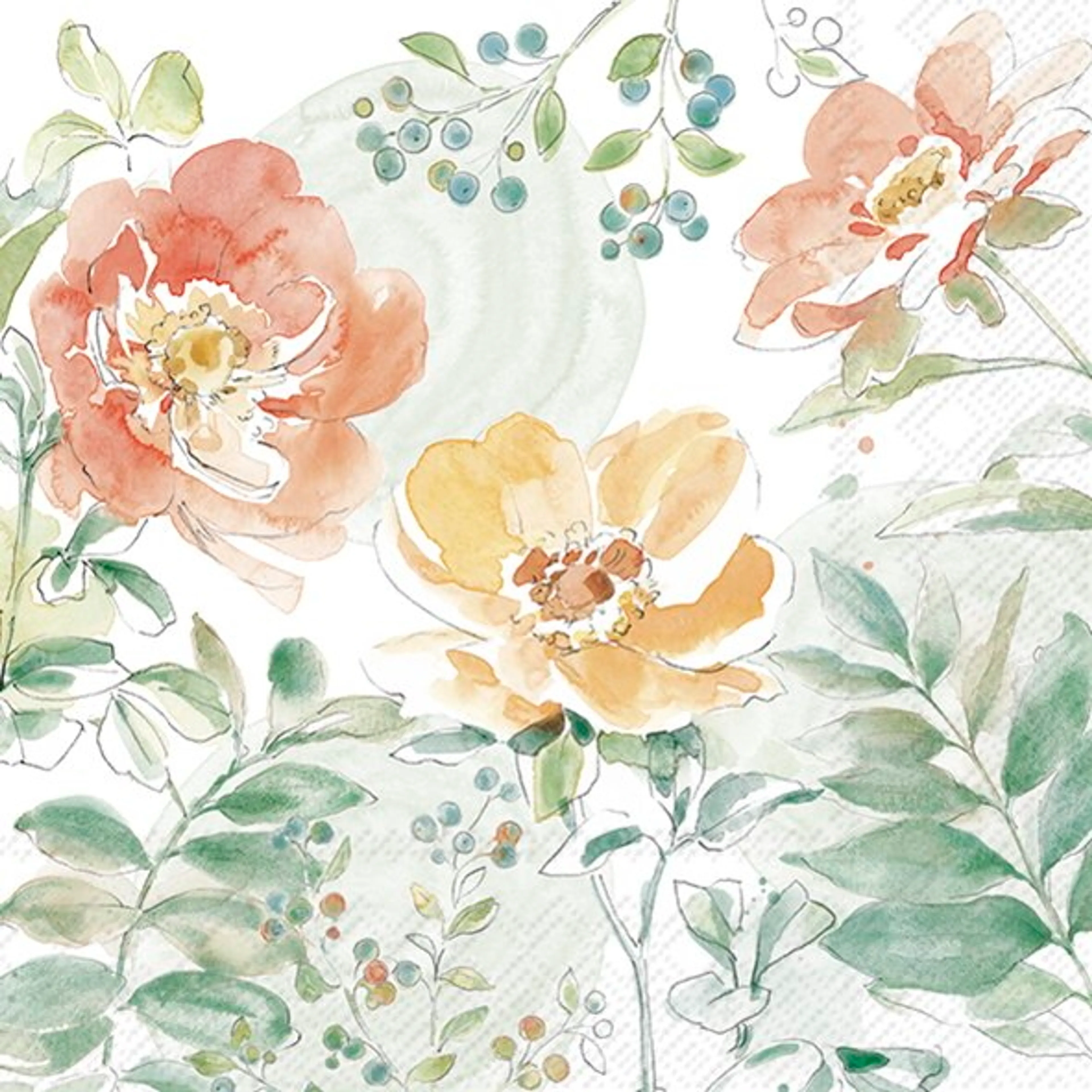Serviette Soft Petal Flowers 20tlg.
