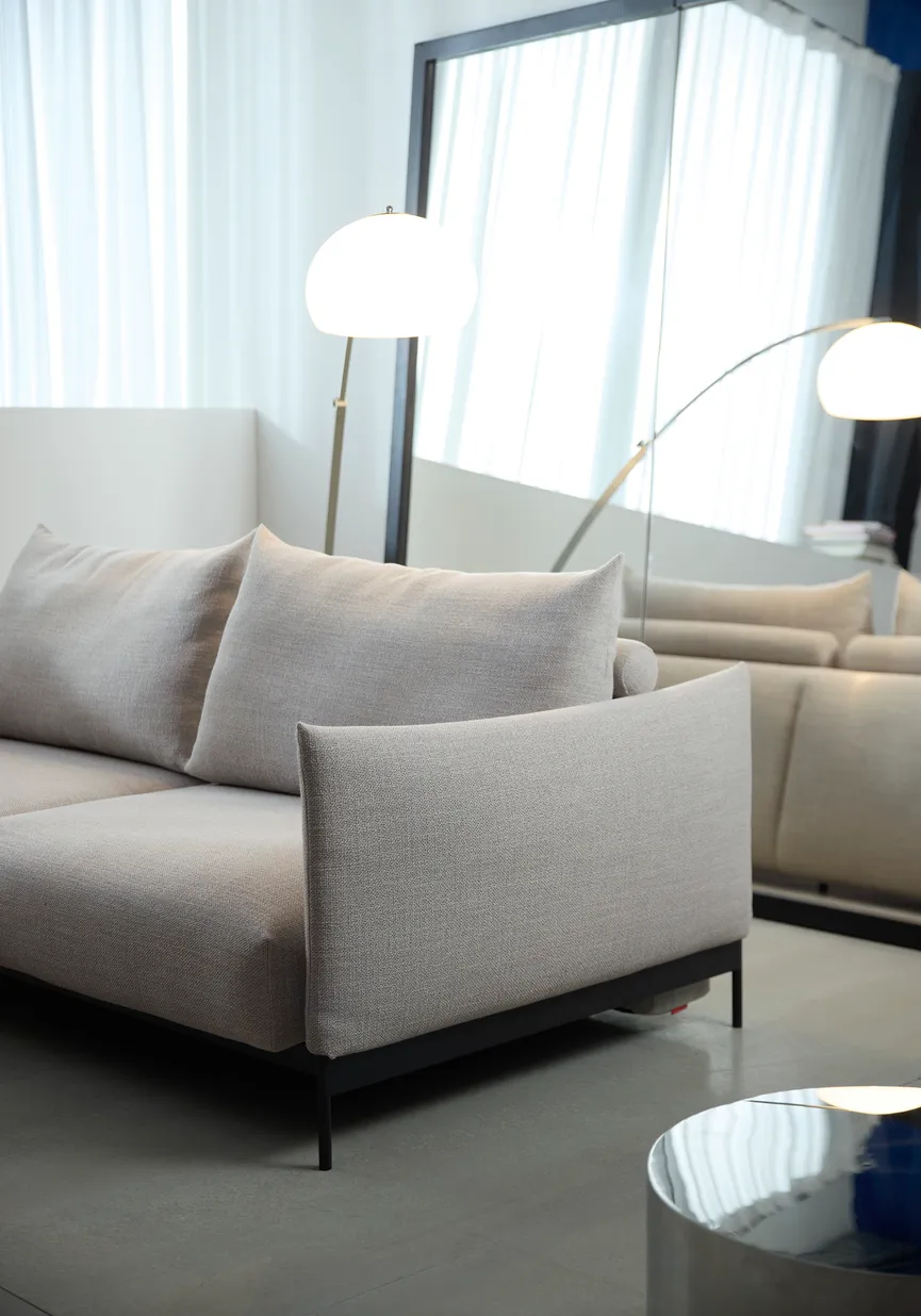 Klappsofa Metall schwarz detail