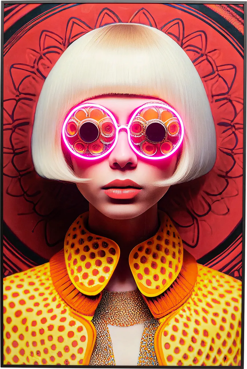 LED-Bild "Fancy Blonde Lady" hauptaufnahme