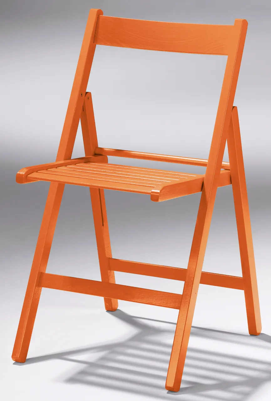 Klappstuhl orange hauptaufnahme