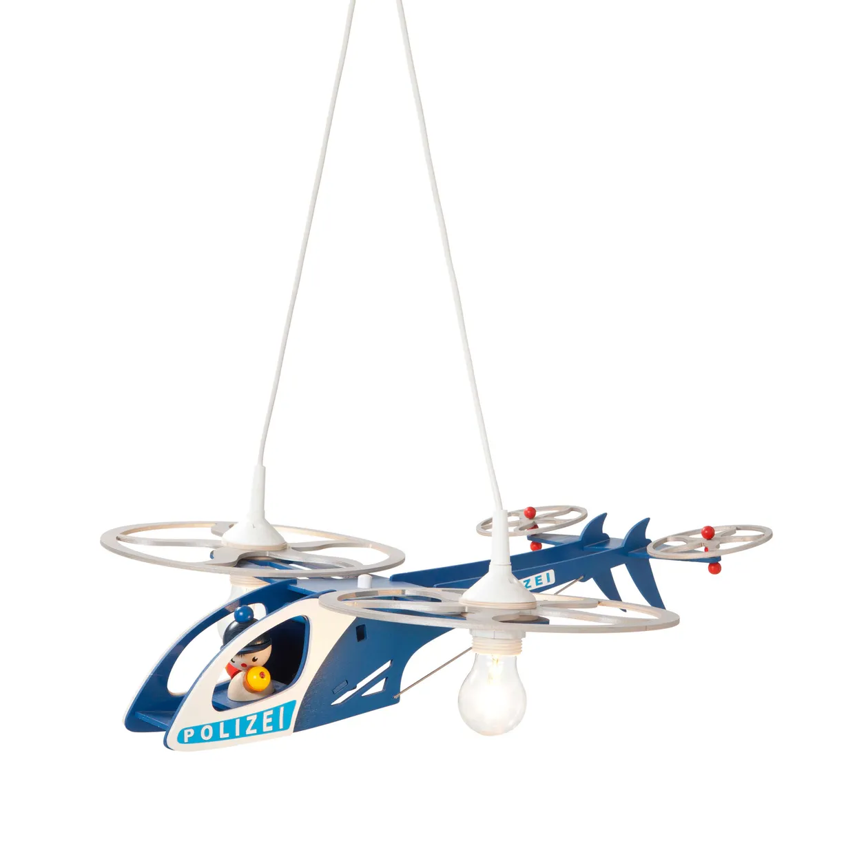 Kinderlampe Polizei Helikopter
