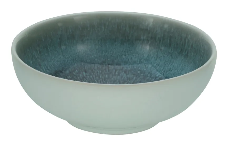 Müslischale "Caldera" eisblau detail