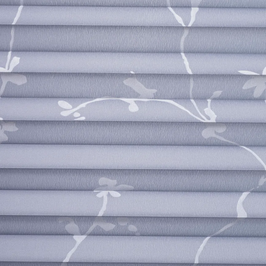 Klemmfix Plissee Ranke grau material_farbe