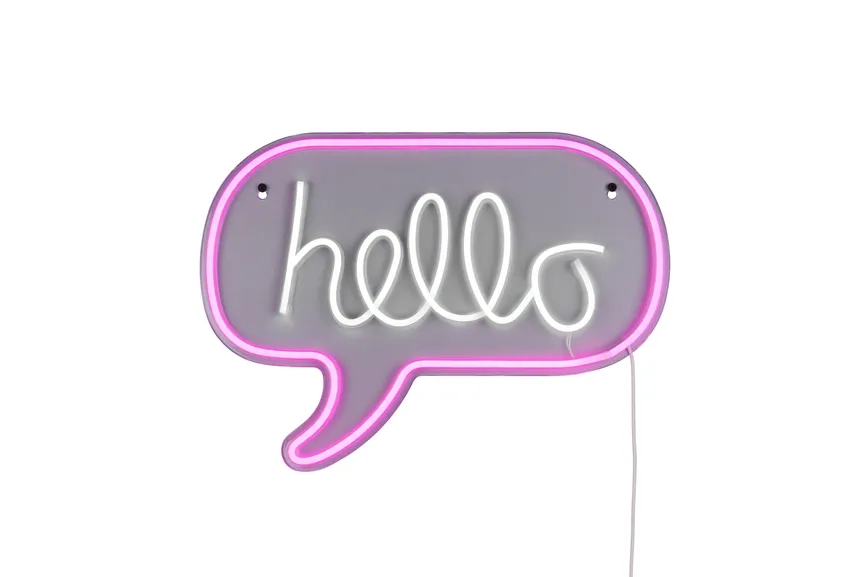 LED-Wandleuchte "Hello" detail