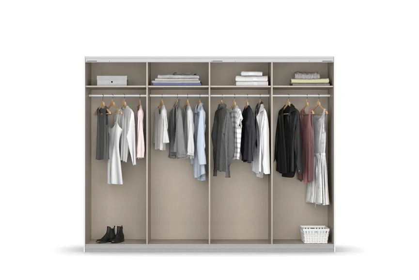 Schwebetürenschrank 4-trg. detail