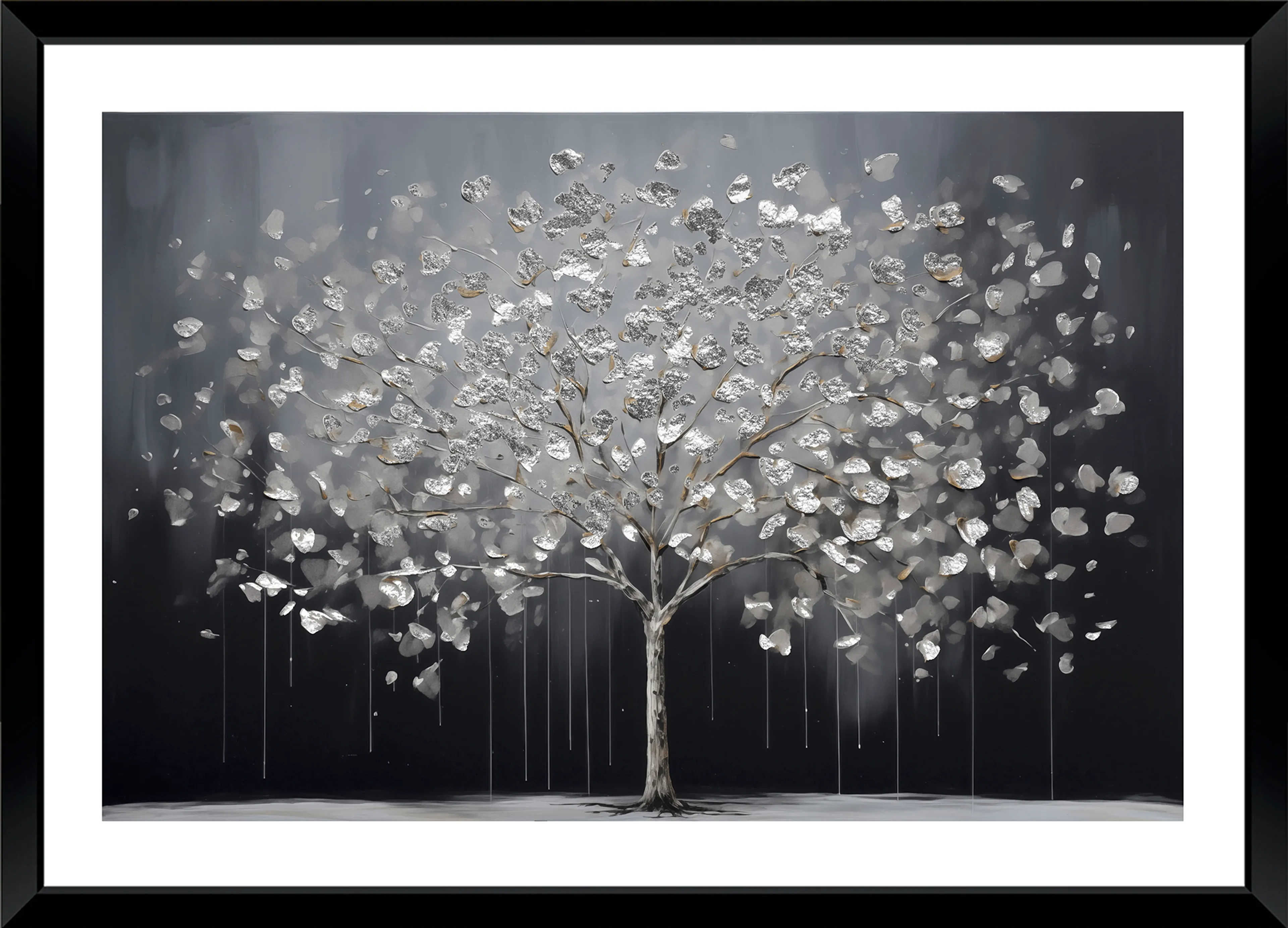 Wandbild 50 x 70 cm Silver Tree II
