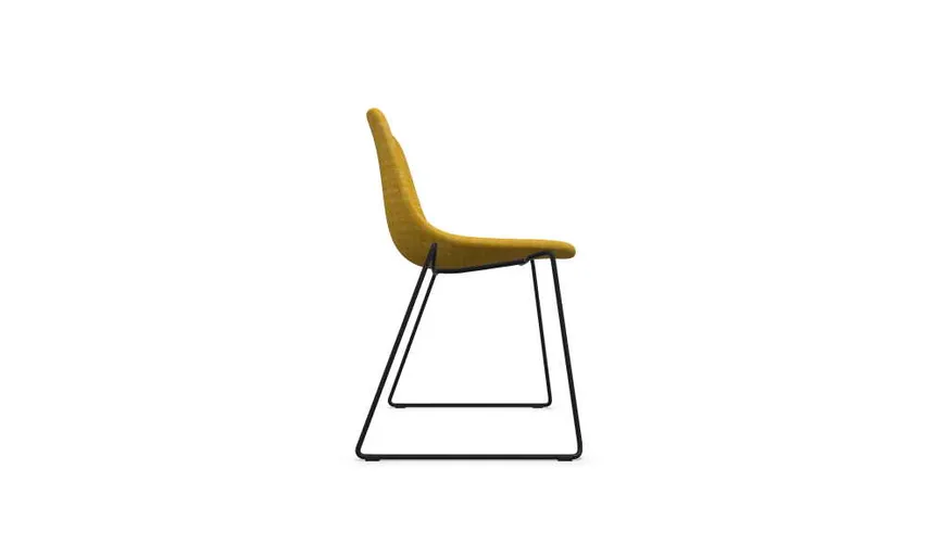 Stuhl Sled fully upholstered detail