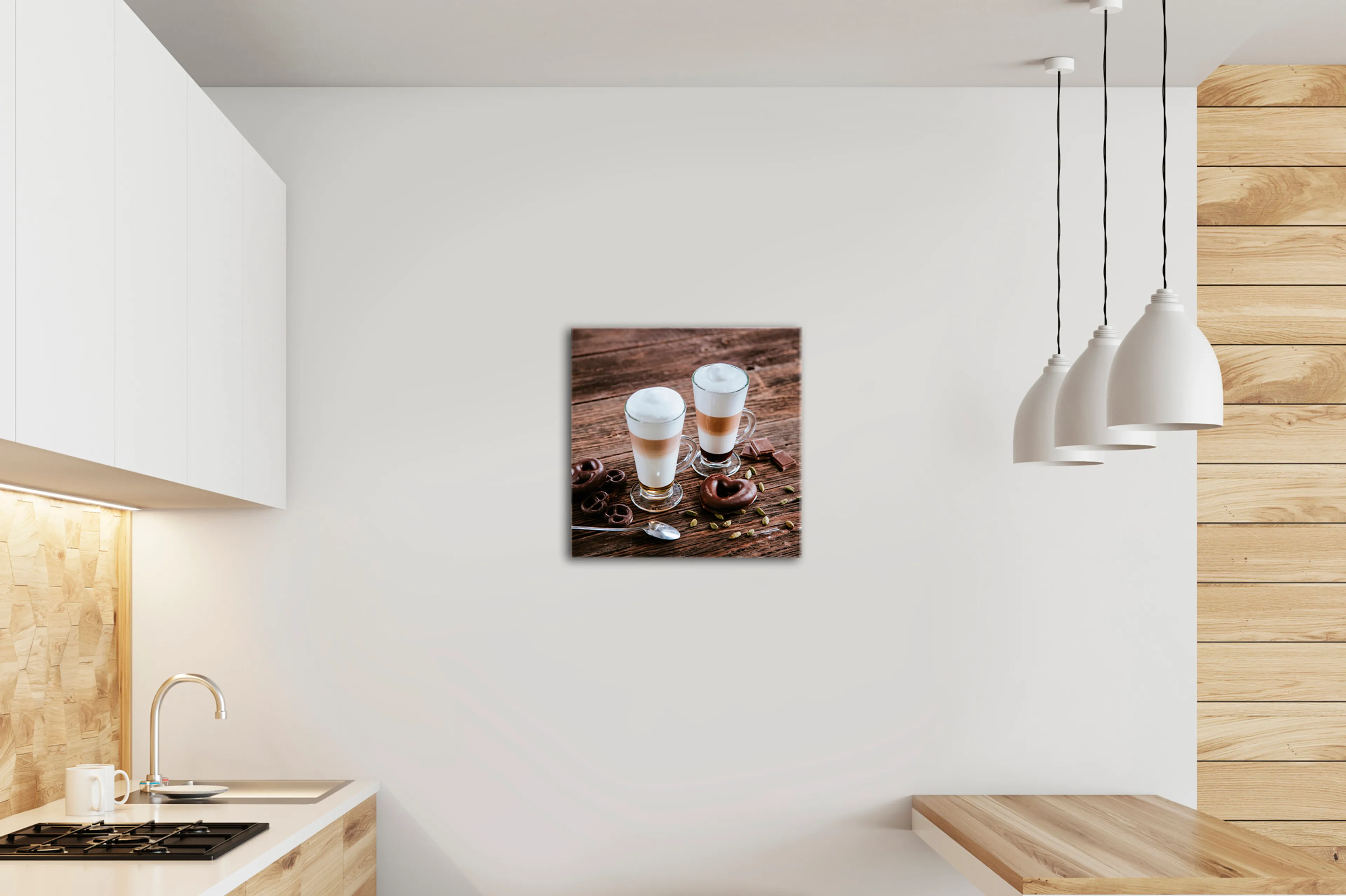 Wandbild 30 x 30 cm Milk coffee I
