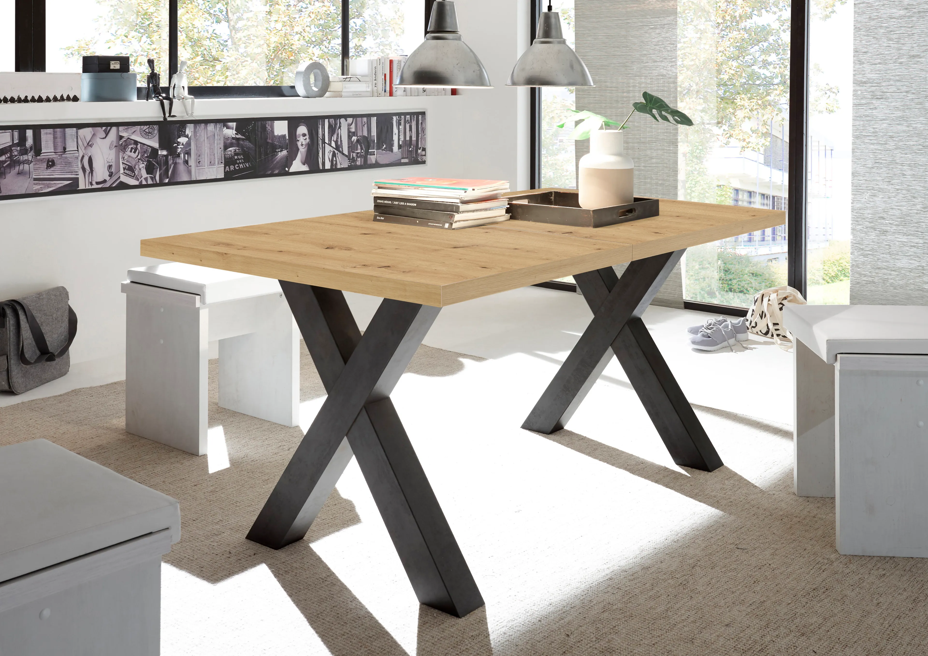 Esstisch mit Auszug Big System 140/190 x 90 cm