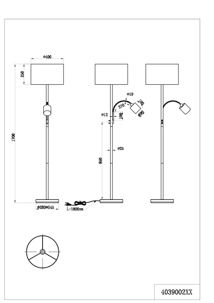 Stehleuchte "Hotel" detail