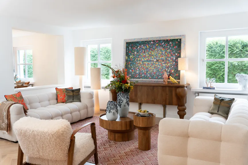 Wandbild "Floating Flowers" detail