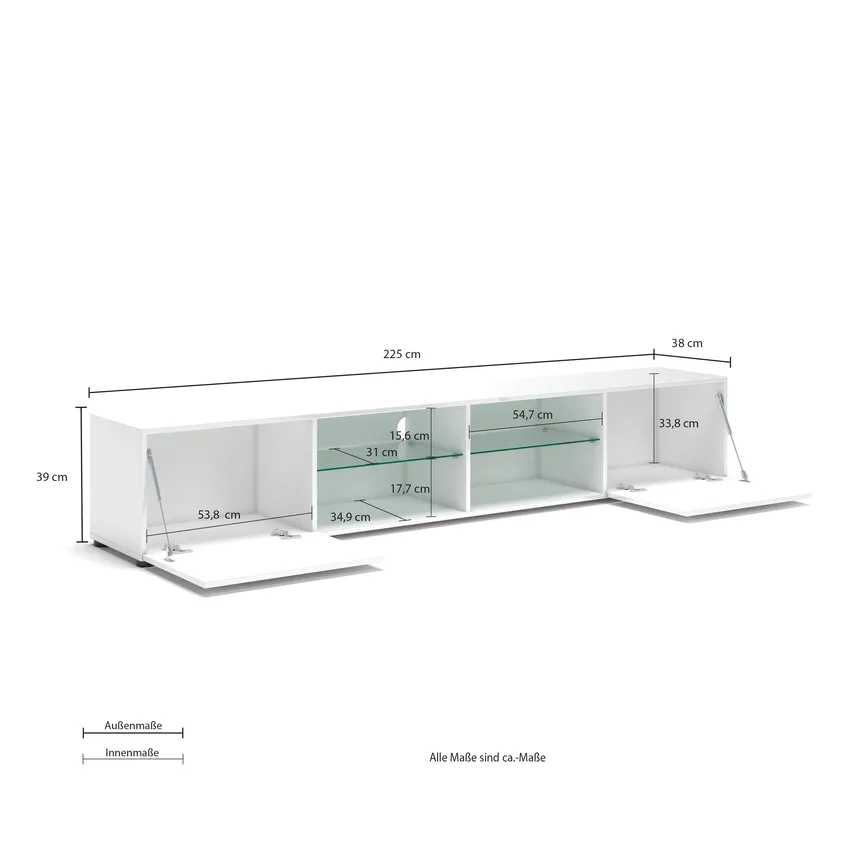 TV-Lowboard 2K/4F detail