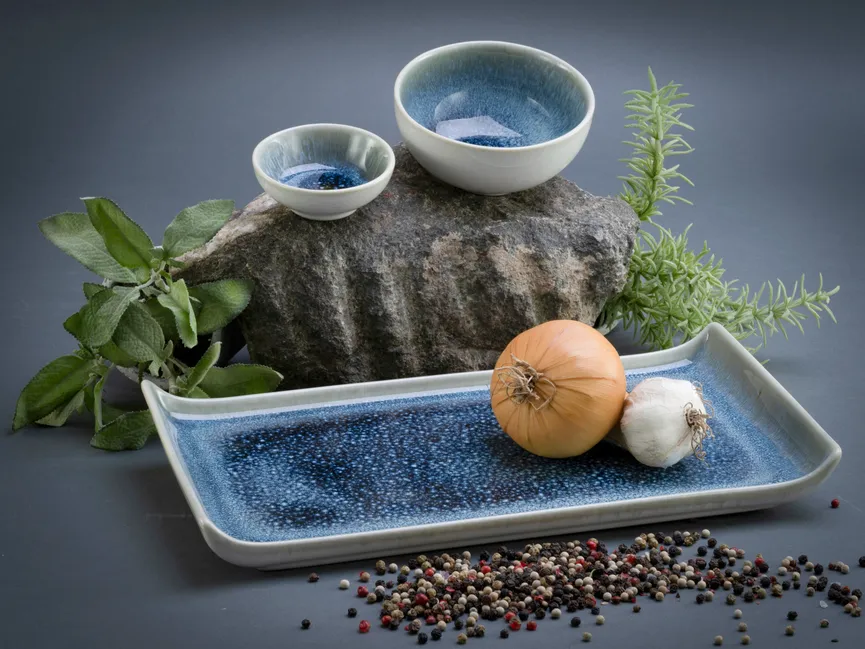 Sojaschale "Caldera" eisblau milieu