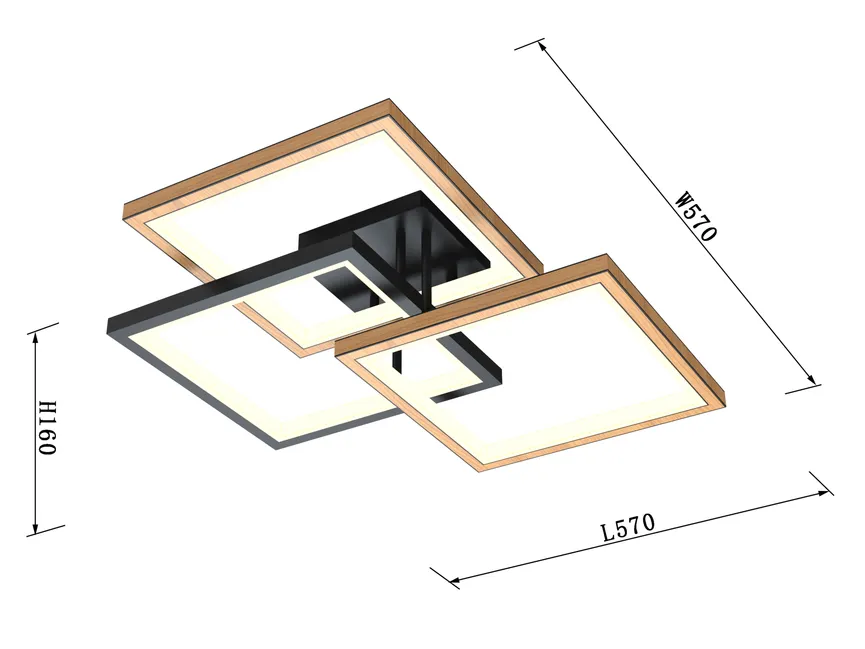 LED-Deckenleuchte "Matera" detail