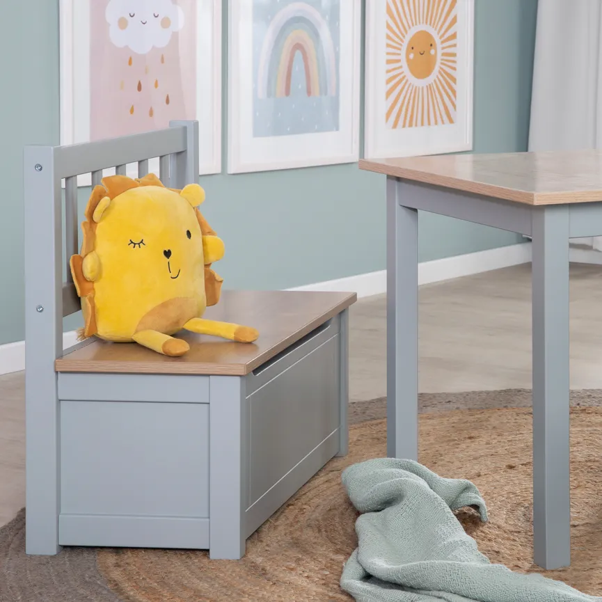 Sitzbank natur/taupe milieu