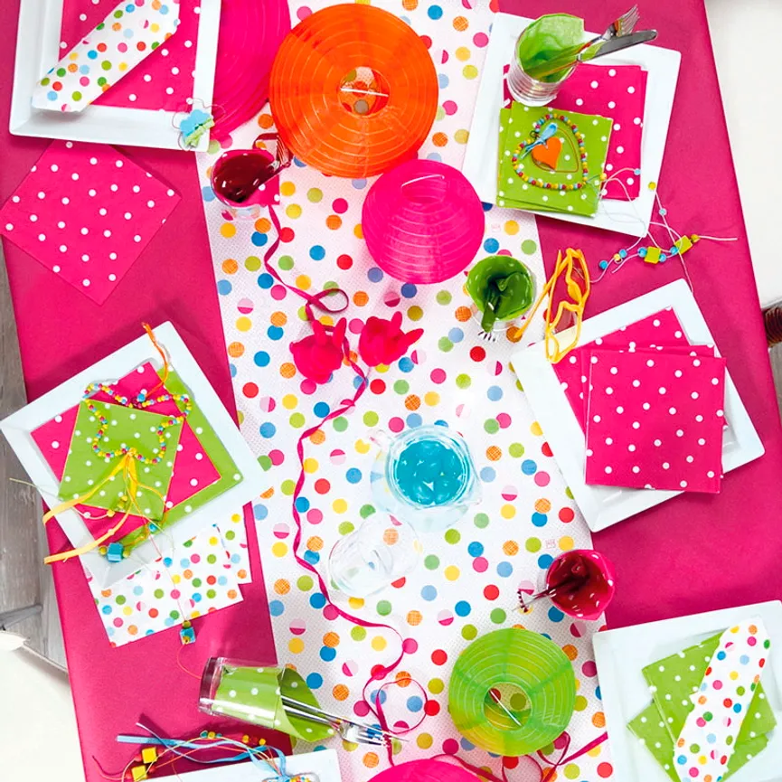 Serviette "Party Dots" milieu