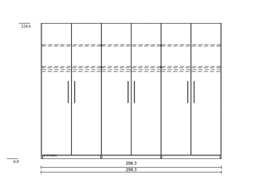 Drehtürenschrank Basic detail