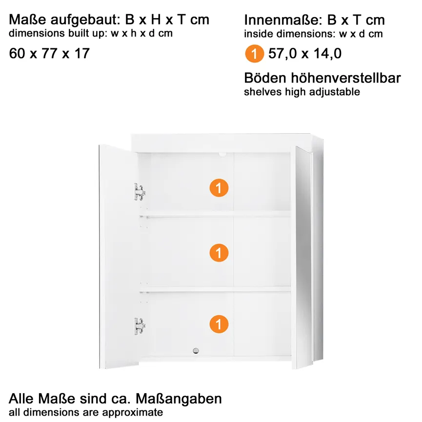 Spiegelschrank detail