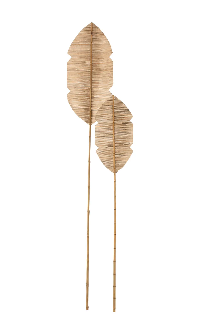 Dekoobjekt "Blatt" natur M detail