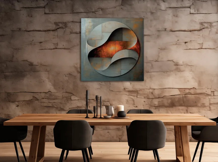 Wandbild "Copper Abstract V" milieu