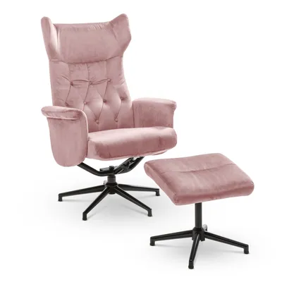 Sessel mit Hocker