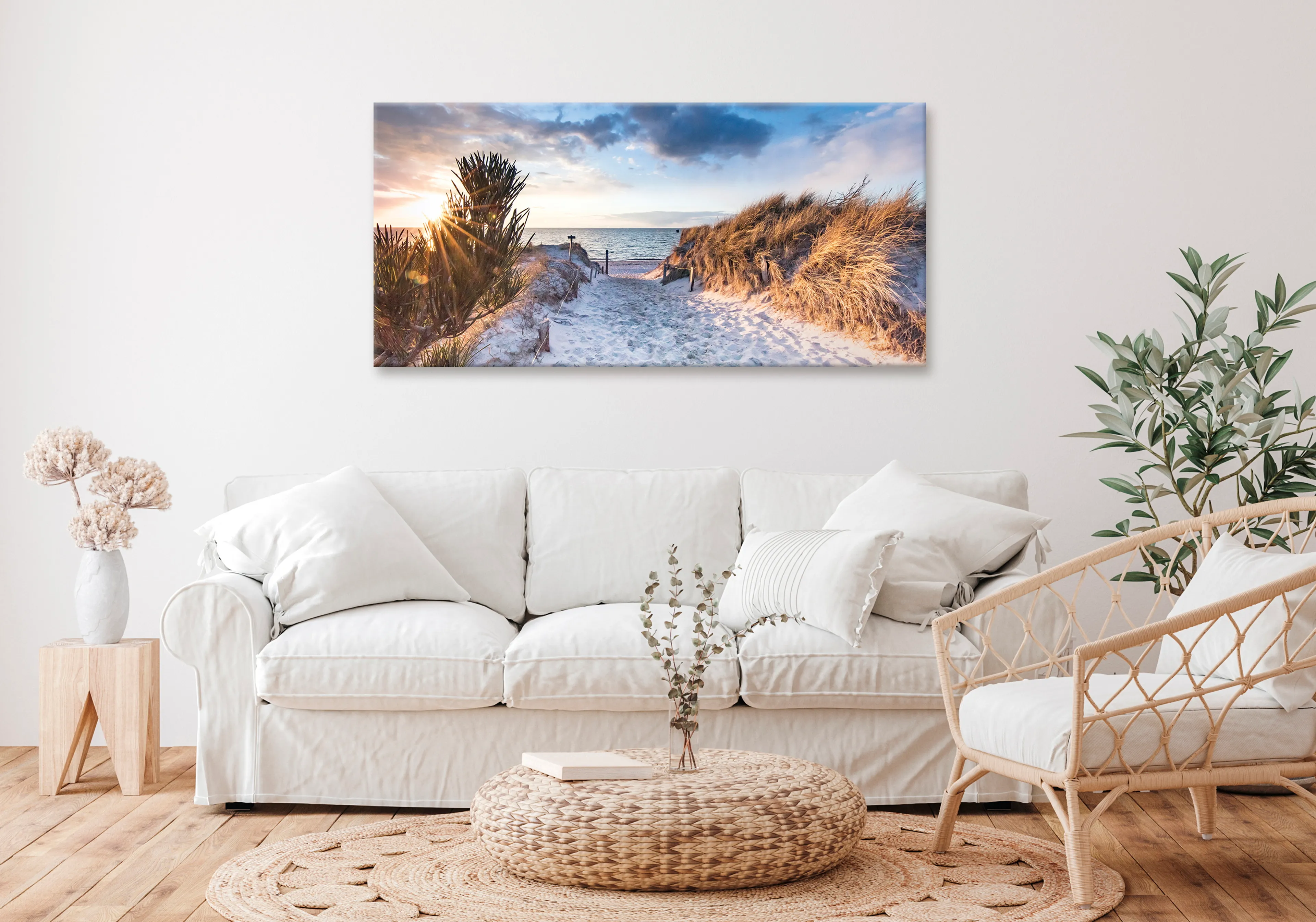 Wandbild 55 x 115 cm Beautiful Coast III