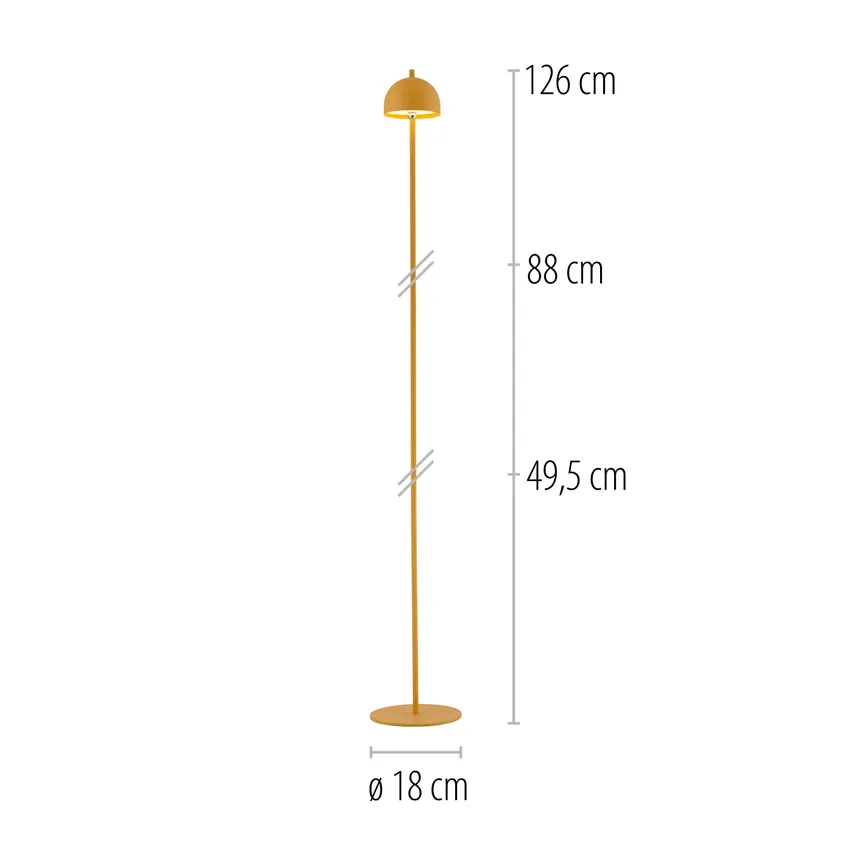 Akku-Stehleuchte "BELLIS" detail