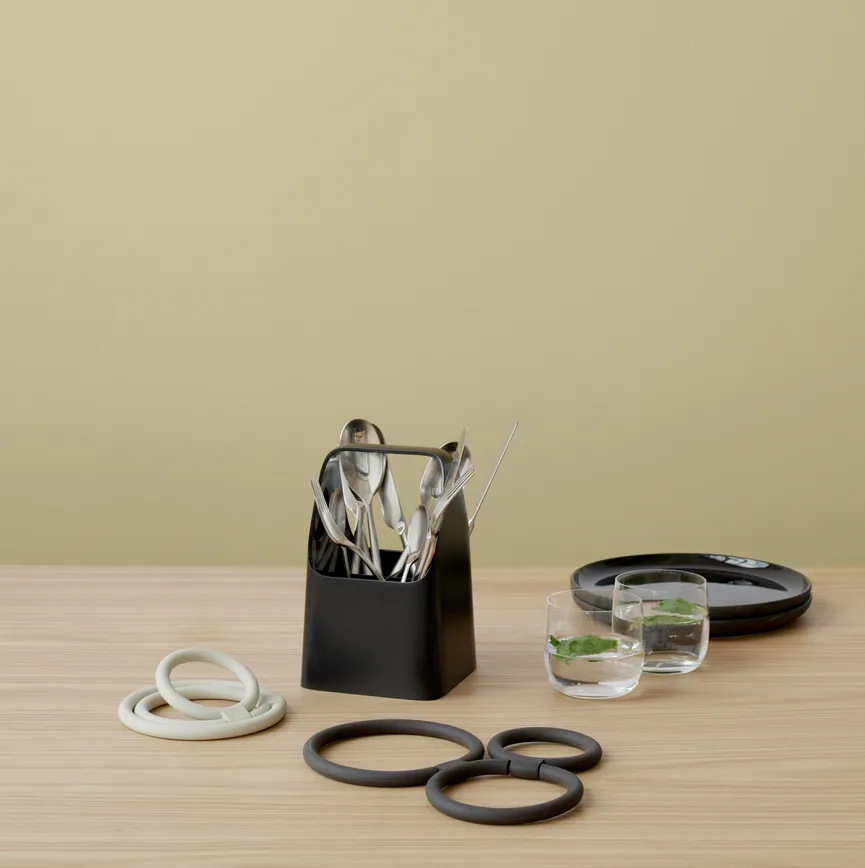 Untersetzer "Circles" black milieu