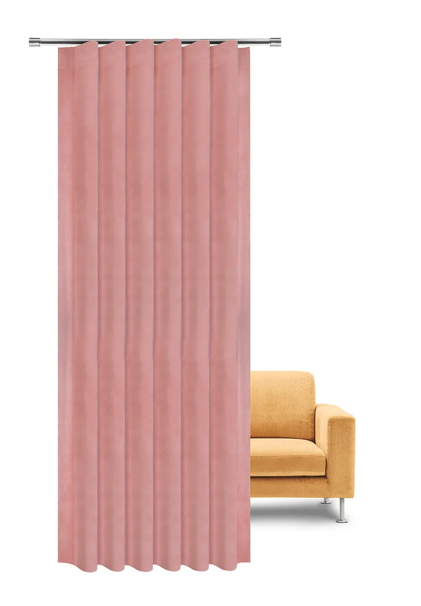 Dekoschal Samtoptik altrosa detail