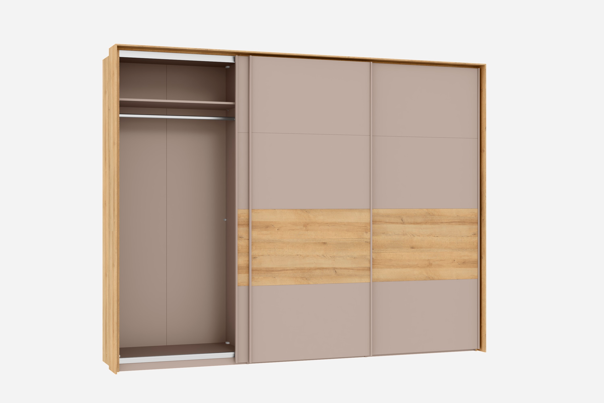 Schwebetürenschrank 3-trg. detail