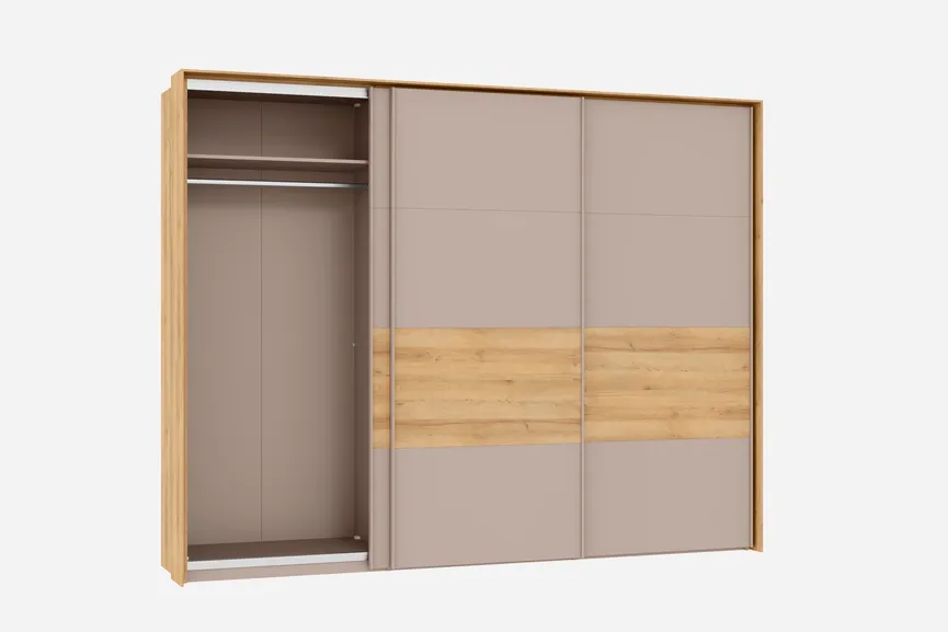 Schwebetürenschrank 3-trg. detail