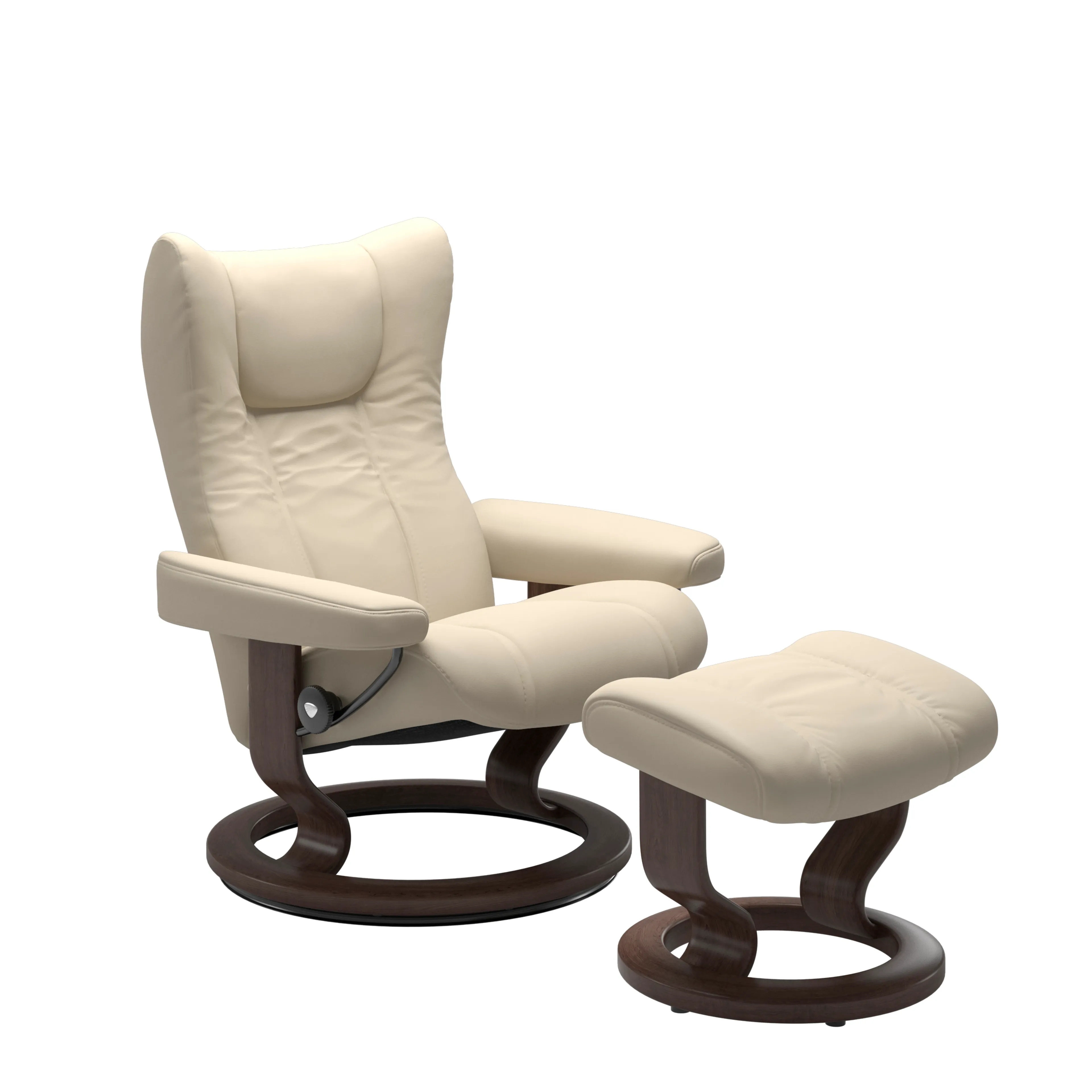 Sessel mit Hocker Wing Classic