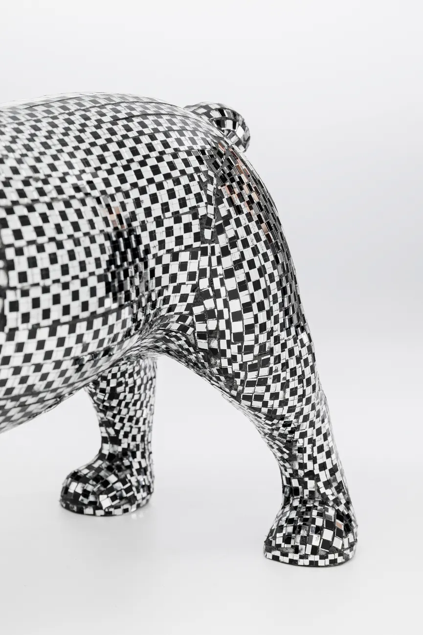 Figur "Bulldog Disco" Hund detail