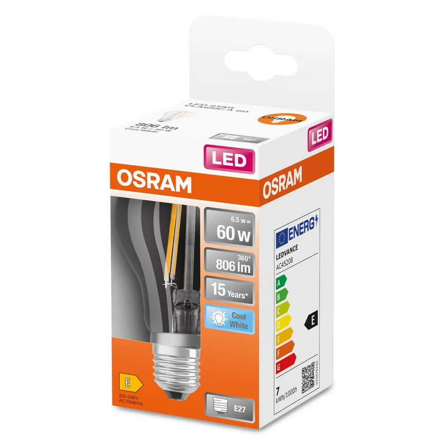 E27/6,5W LED Birne detail