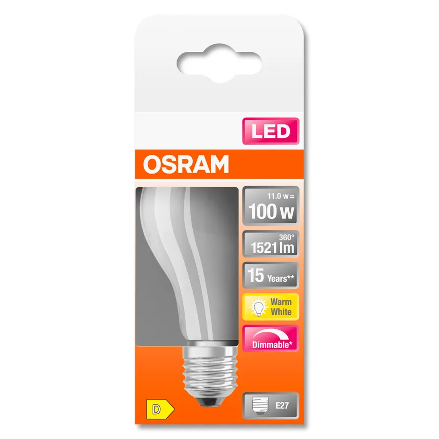 E27/11 Watt LED Birne dimmbar detail